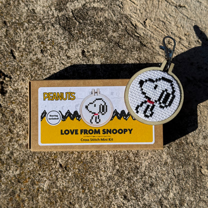 Peanuts - Love from Snoopy Mini Matchbox Cross Stitch Kit