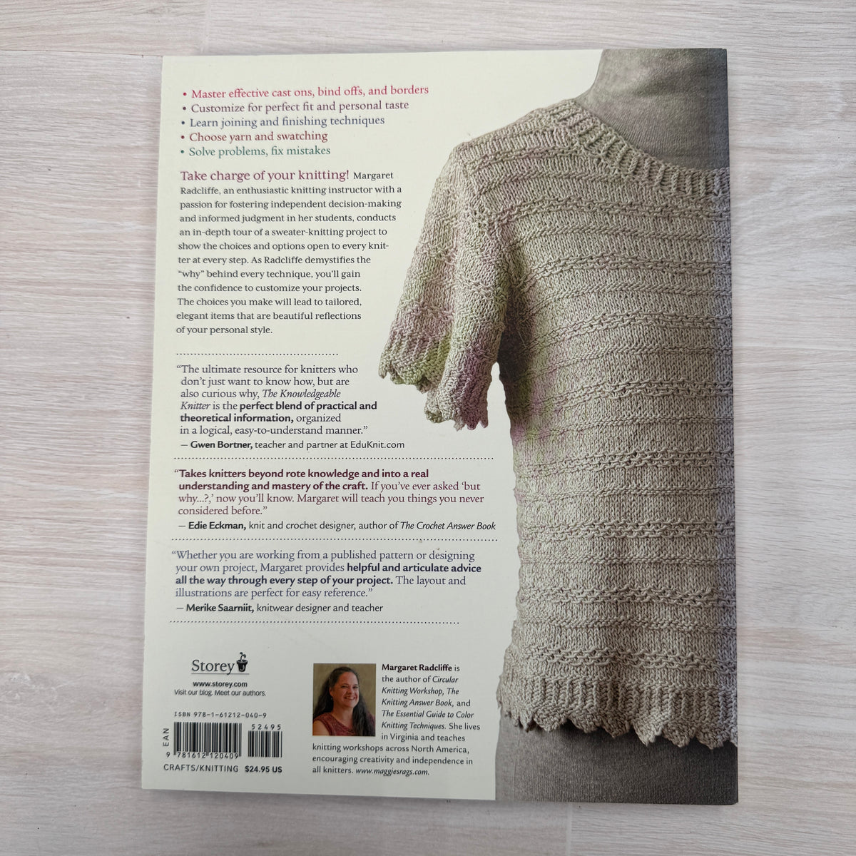 The Knowledgeable Knitter Book