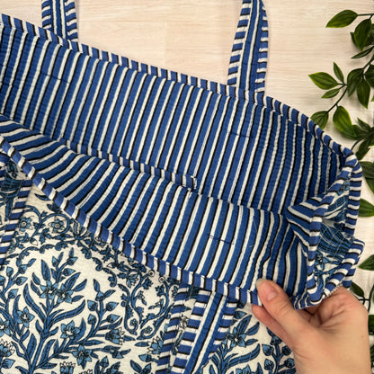 Small Reversible Quilted Tote Bag (pattern L)