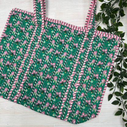 Small Reversible Quilted Tote Bag (pattern P)
