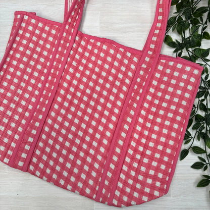 Small Reversible Quilted Tote Bag (pattern D)