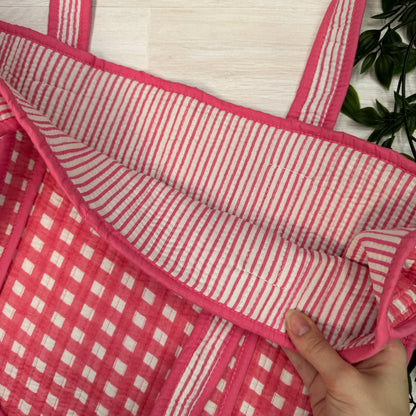 Small Reversible Quilted Tote Bag (pattern D)