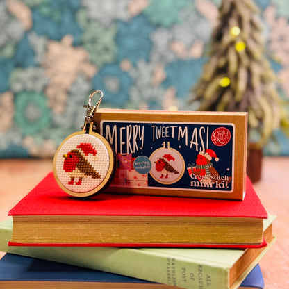Merry Tweetmas! Mini Matchbox Cross Stitch Kit
