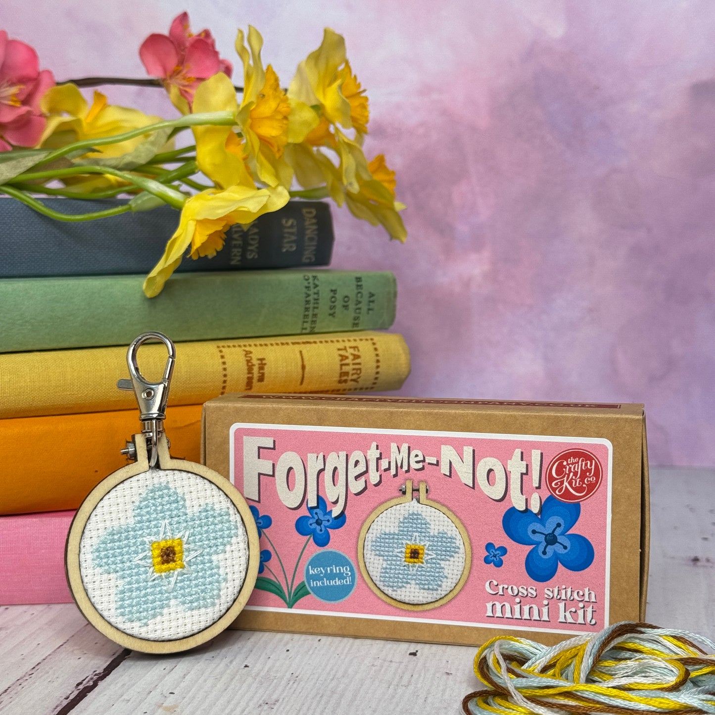 Forget-Me-Not! Mini Matchbox Cross Stitch Kit