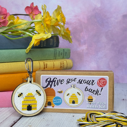 Hive Got Your Back! Mini Matchbox Cross Stitch Kit