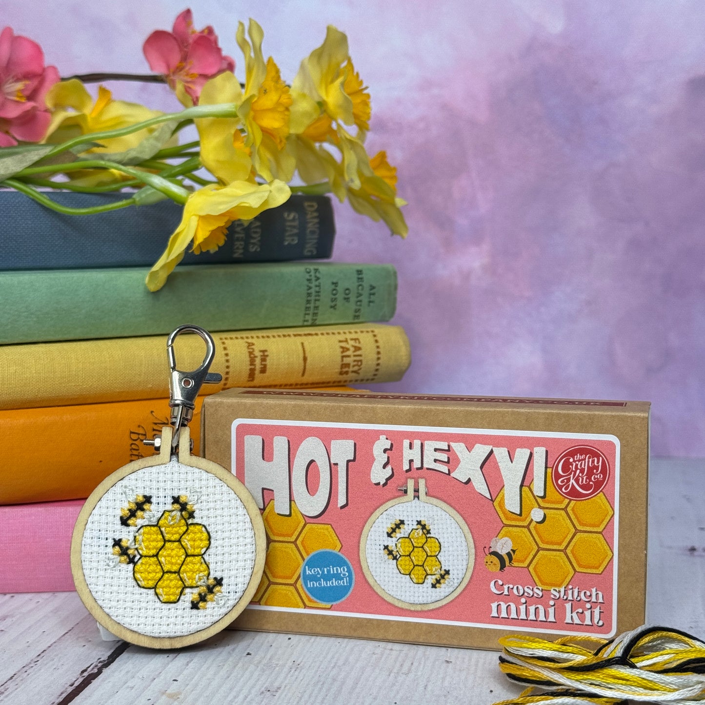 Hot & Hexy! Mini Matchbox Cross Stitch Kit
