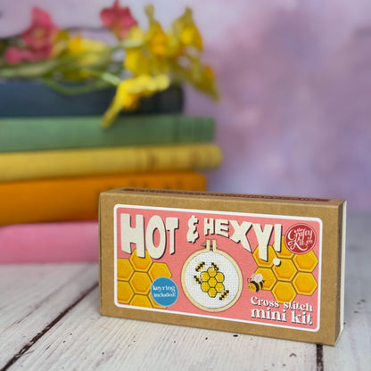 Hot & Hexy! Mini Matchbox Cross Stitch Kit