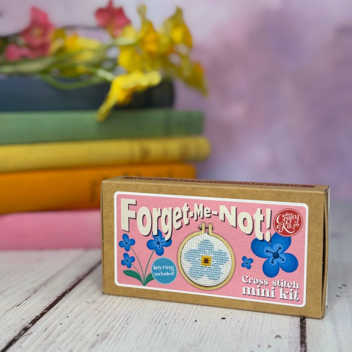 Forget-Me-Not! Mini Matchbox Cross Stitch Kit