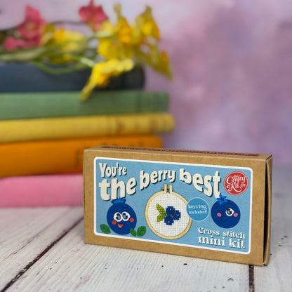 You're the Berry Best Mini Matchbox Cross Stitch Kit
