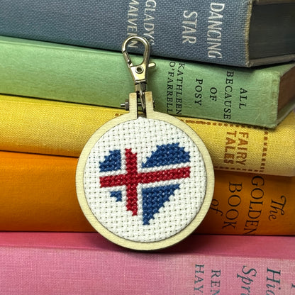 I Love Iceland! Mini Matchbox Cross Stitch Kit