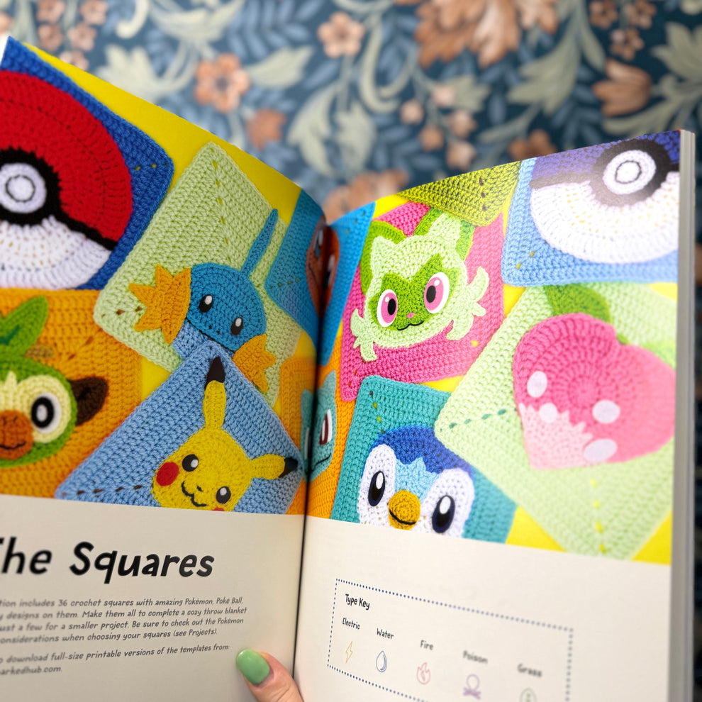 Pokémon Crochet Squares Pattern Book – The Crafty Kit Company