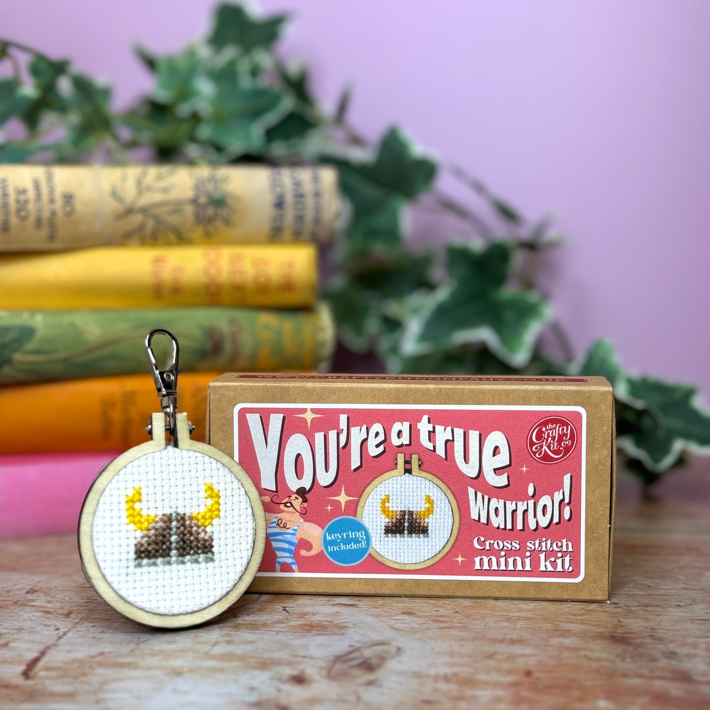 You're a True Warrior! Mini Matchbox Cross Stitch Kit