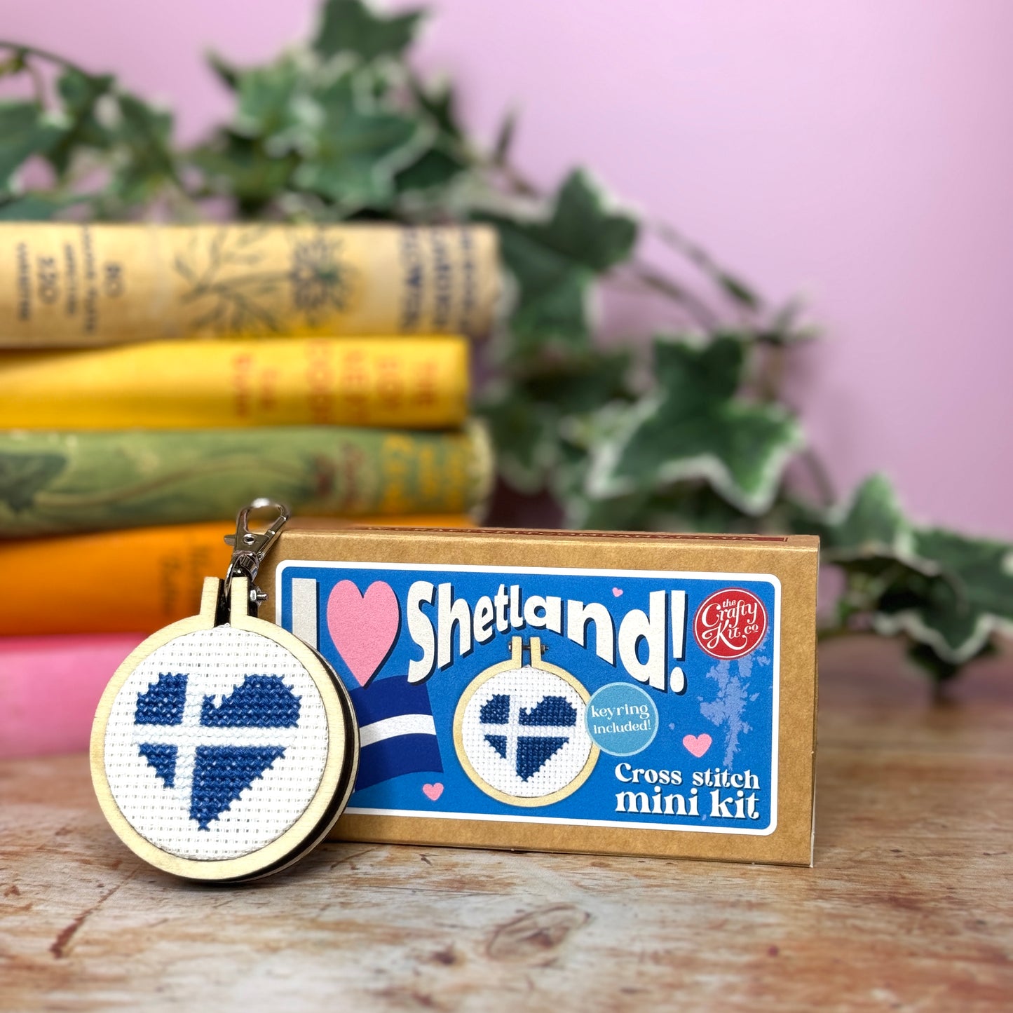 I Love Shetland! Mini Matchbox Cross Stitch Kit