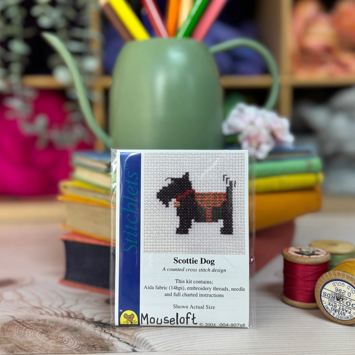 Stitchlets Scotty Dog Mini Cross Stitch Kit