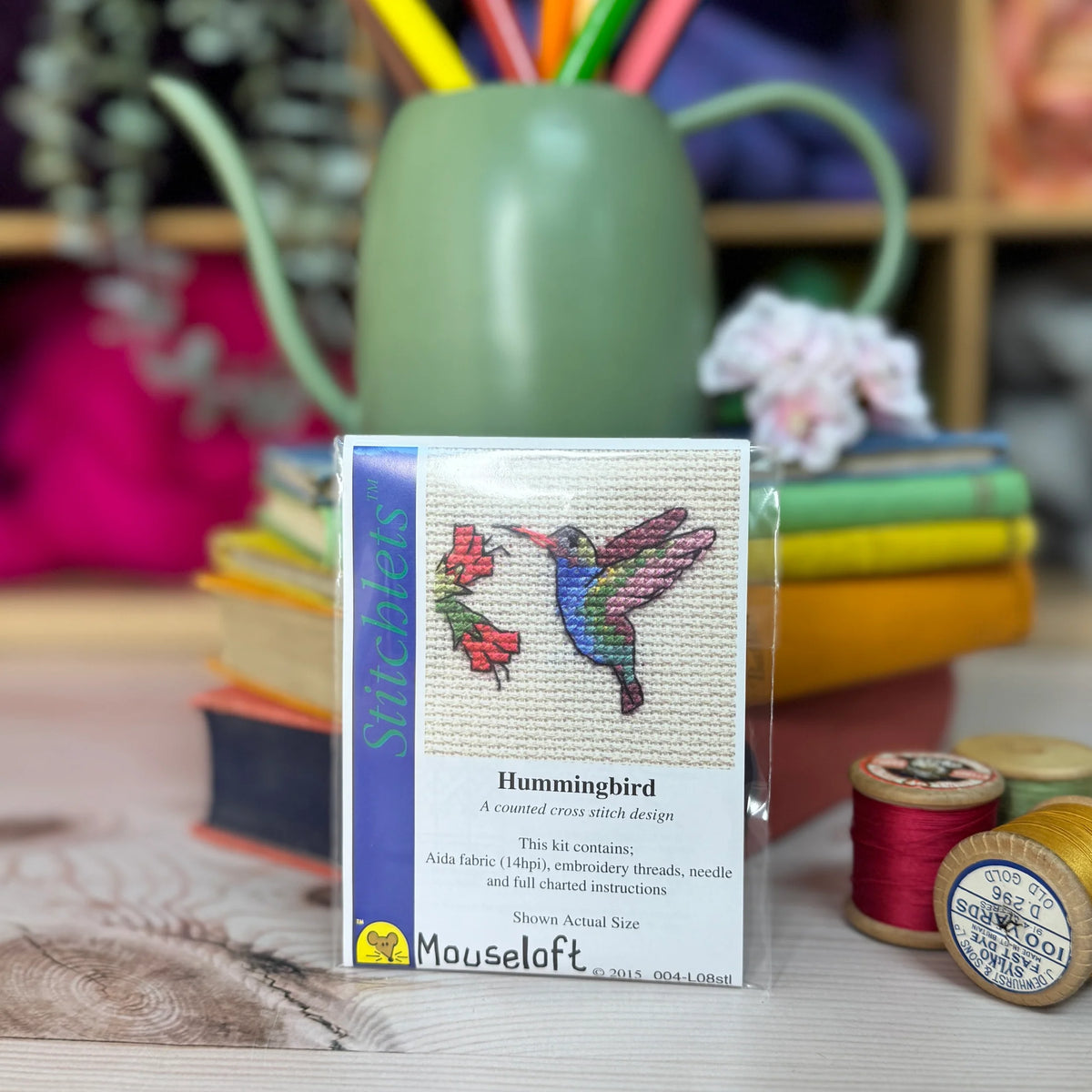 ML Stitchlets Hummingbird Mini Cross Stitch Kit
