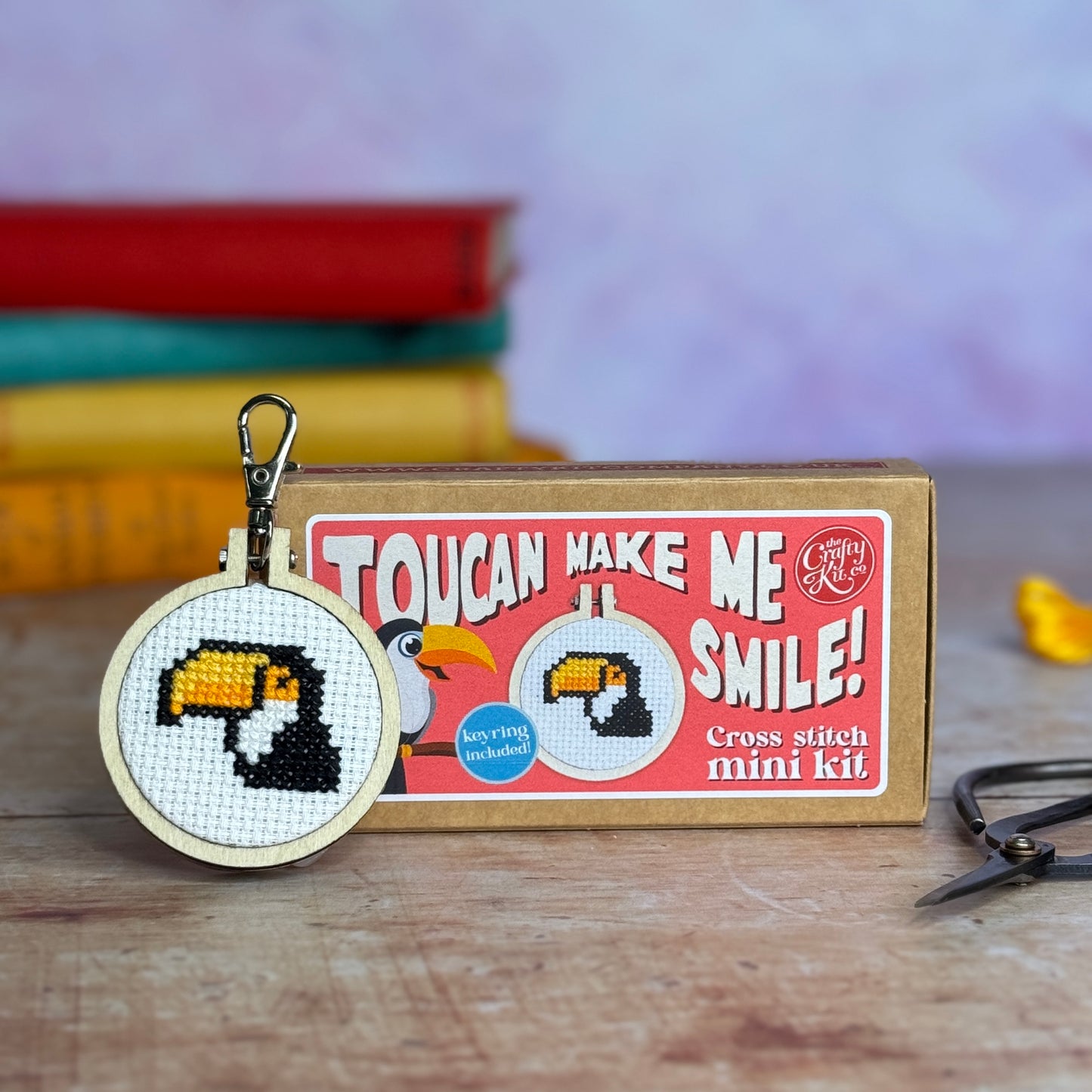 Toucan Make Me Smile! Mini Matchbox Cross Stitch Kit