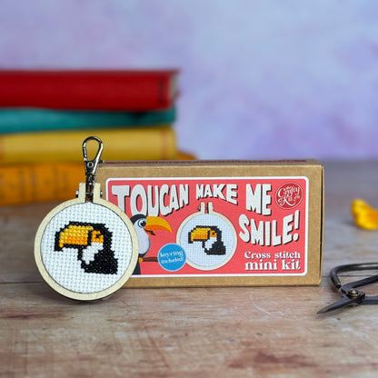 Toucan Make Me Smile! Mini Matchbox Cross Stitch Kit