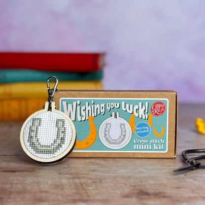 Wishing You Luck! Mini Matchbox Cross Stitch Kit