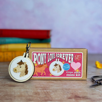 Pony Love Forever! Mini Matchbox Cross Stitch Kit