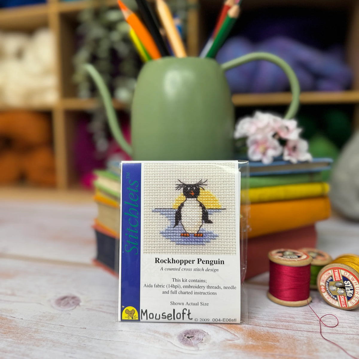 ML Stitchlets Rockhopper Penguin Mini Cross Stitch Kit