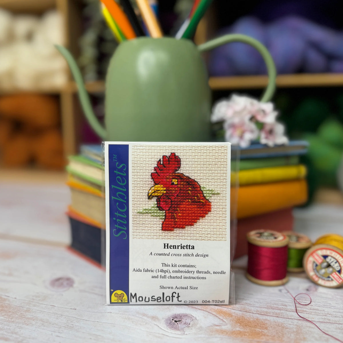 ML Stitchlets Henrietta the Hen Mini Cross Stitch Kit