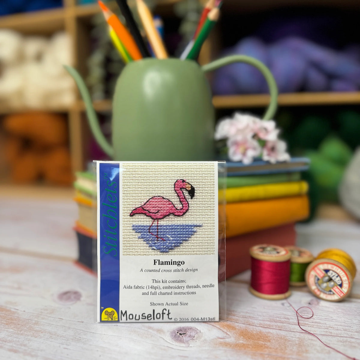 ML Stitchlets Flamingo Mini Cross Stitch Kit