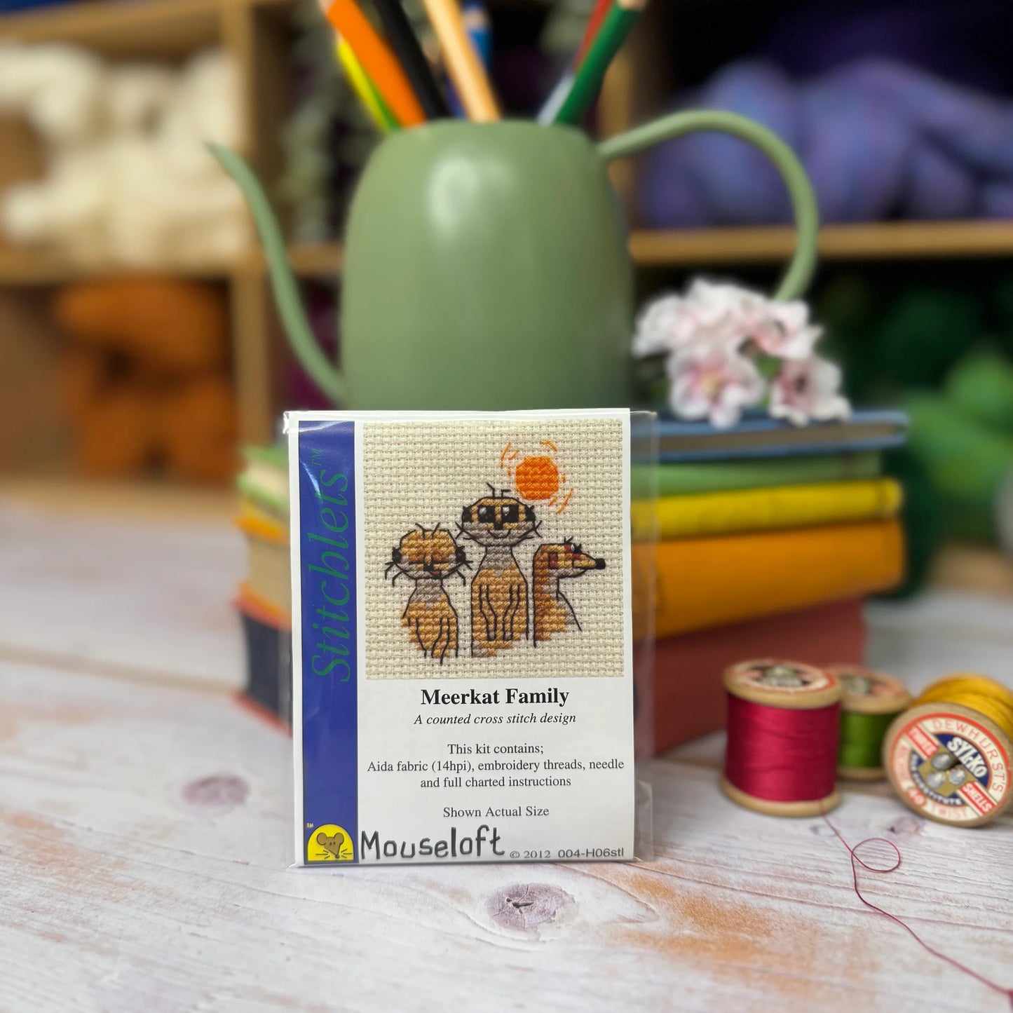 Stitchlets Meerkat Family Mini Cross Stitch Kit