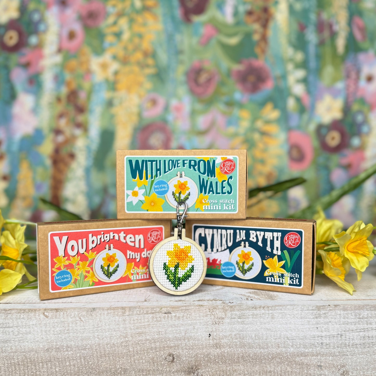 You Brighten My Day! Mini Matchbox Cross Stitch Kit
