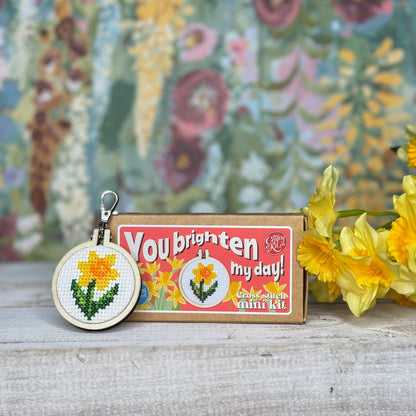 You Brighten My Day! Mini Matchbox Cross Stitch Kit