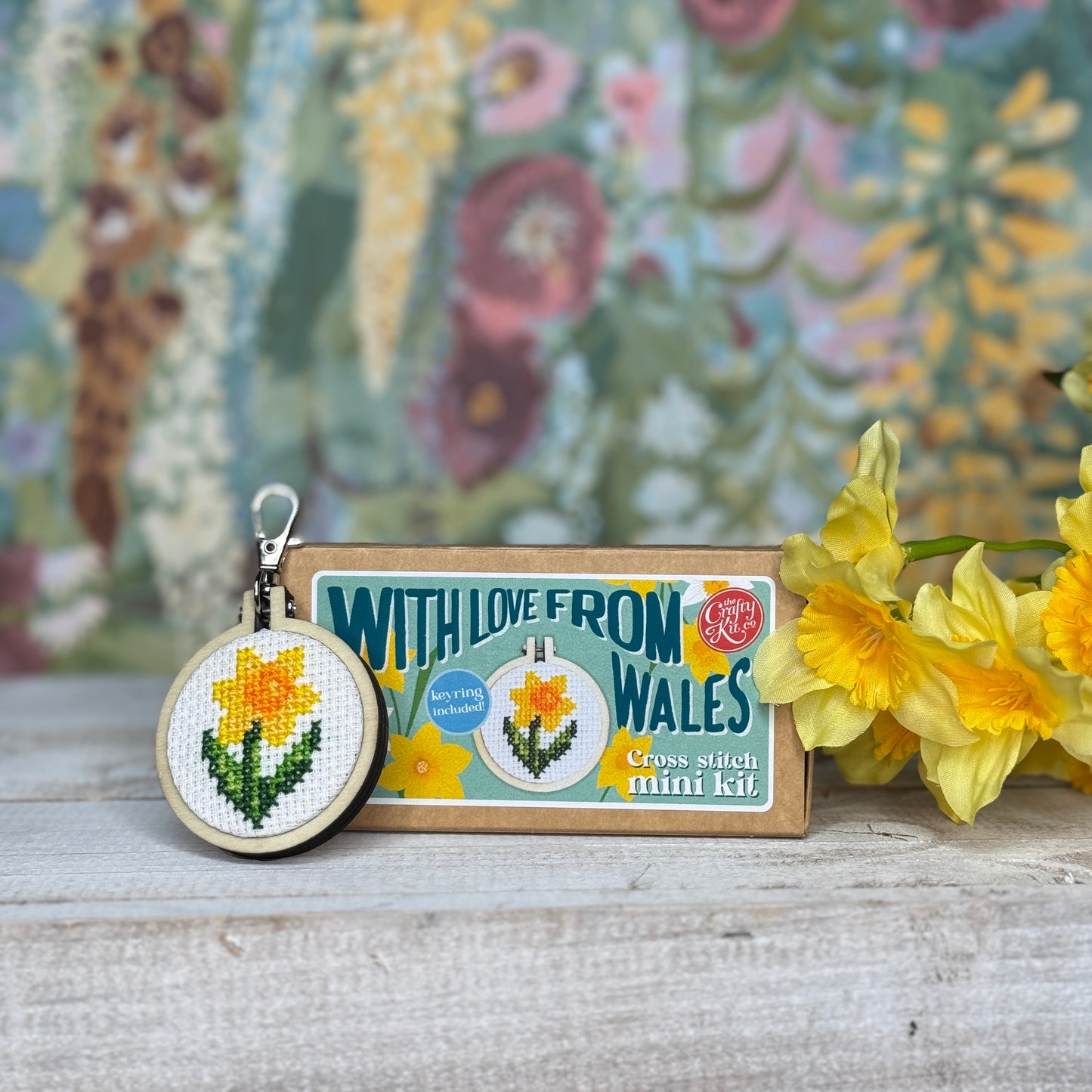 With Love from Wales Mini Matchbox Cross Stitch Kit
