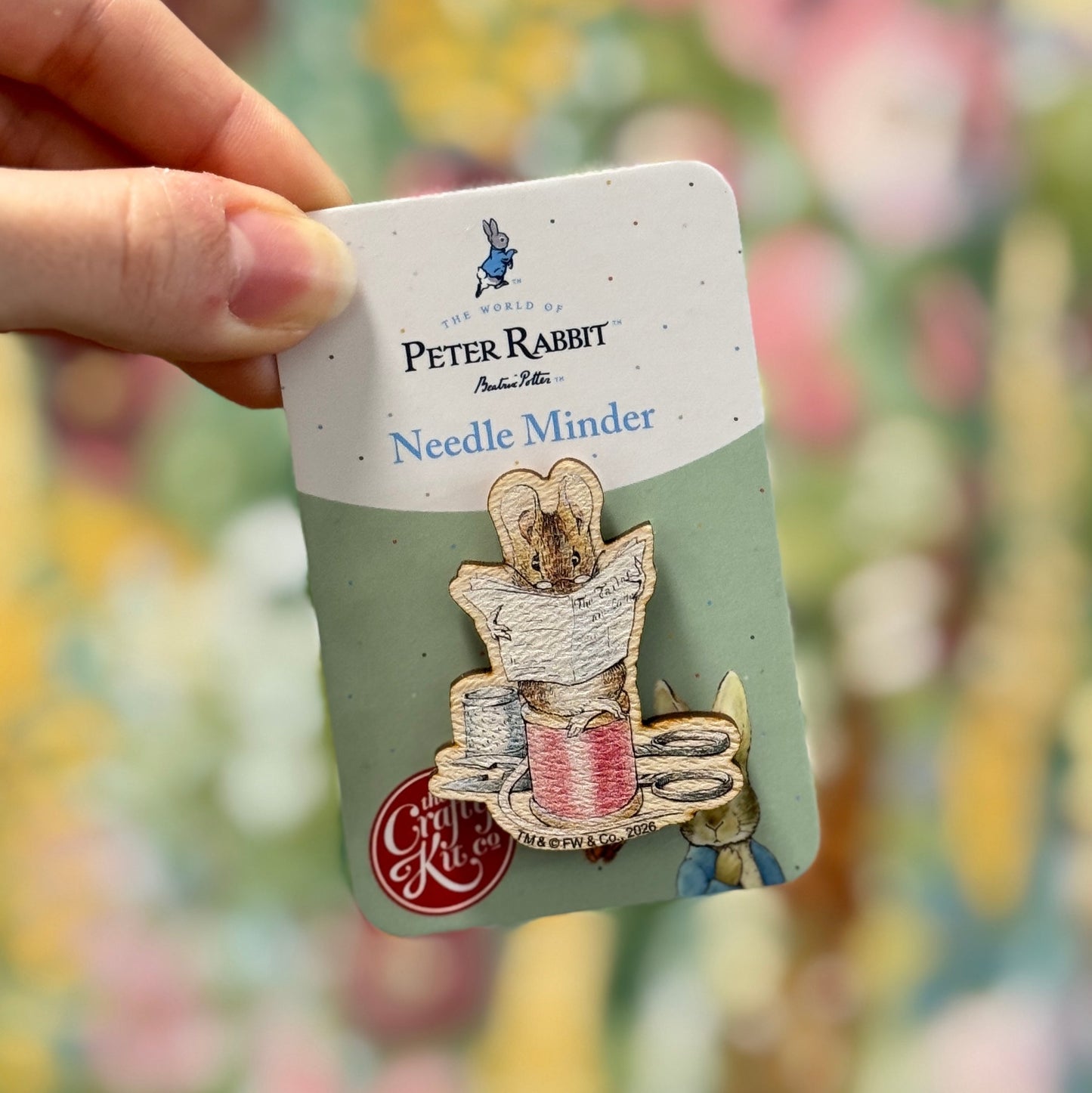 Beatrix Potter - Tailor of Gloucester Wooden Needle Minder