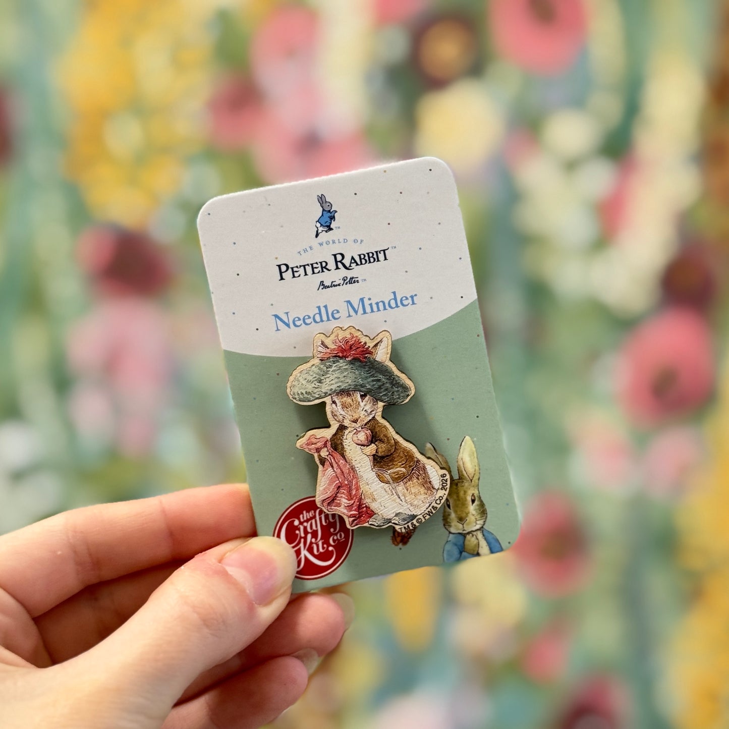Beatrix Potter - Benjamin Bunny Wooden Needle Minder