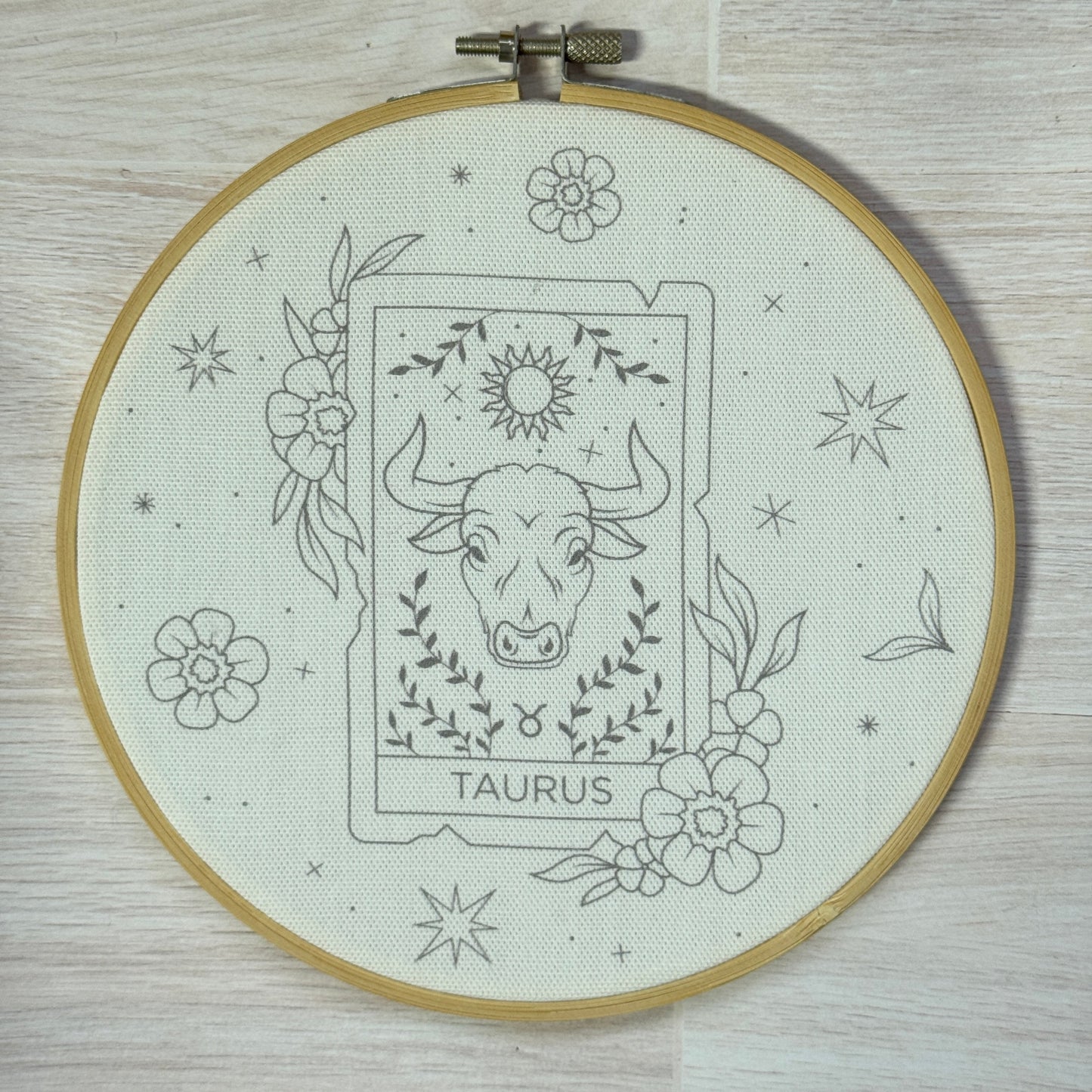 Zodiac Taurus Sample Hoop