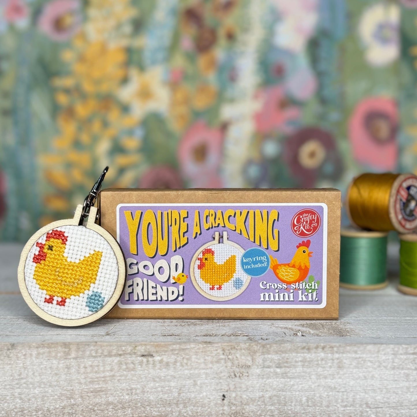 You're a Cracking Good Friend! Mini Matchbox Cross Stitch Kit