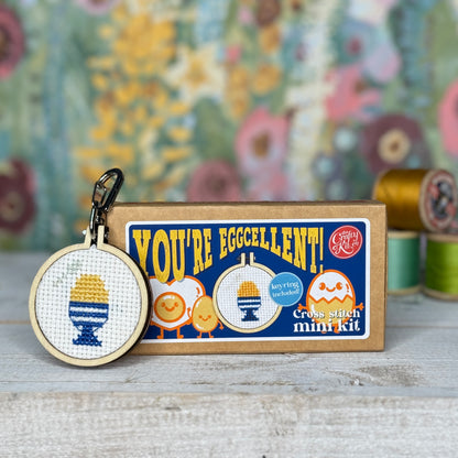You're Eggcellent! Mini Matchbox Cross Stitch Kit