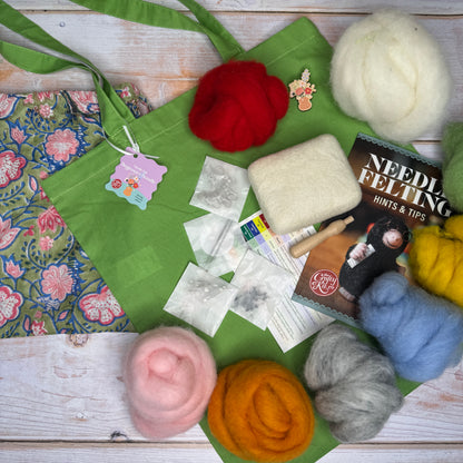 Beginner's Needle Felting Bundle - Spring/Summer Edition