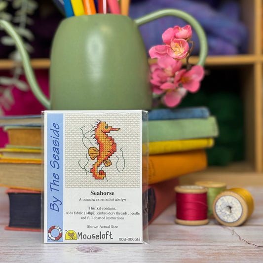 Seaside Seahorse Mini Cross Stitch Kit