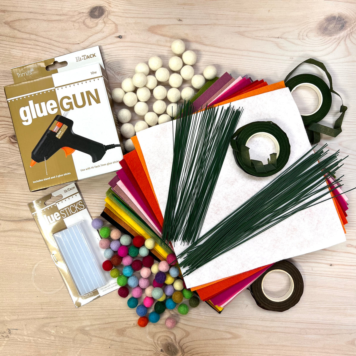 Bumper Bundle for "20 to Make Felt Flowers" book The Crafty Kit Company