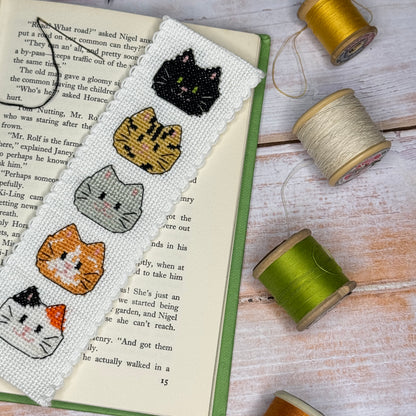 Kitty Cats Cross Stitch Bookmark Kit