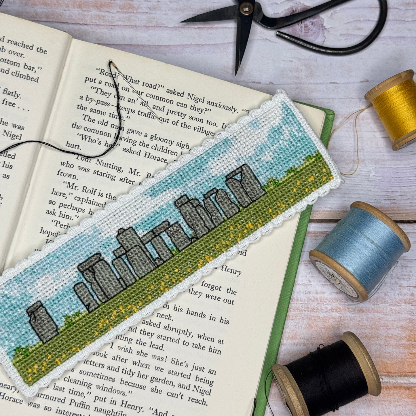 Stonehenge Cross Stitch Bookmark Kit