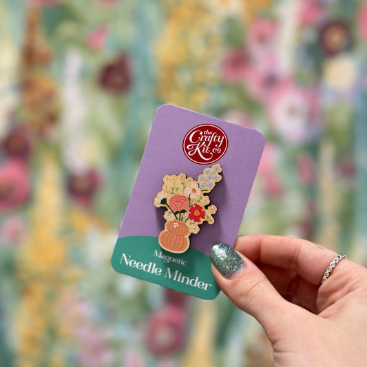 Vase of Flowers Needle Minder