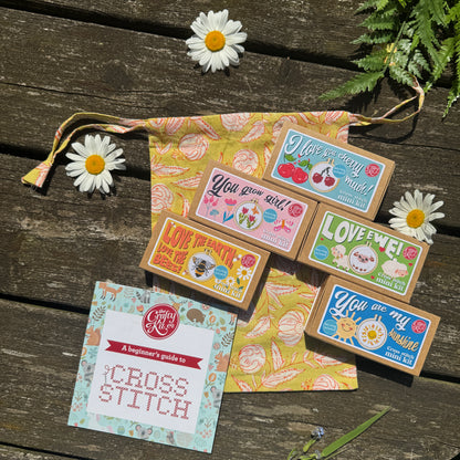 Summer Starter Collection ~ 5 Mini Matchbox Cross Stitch Kits