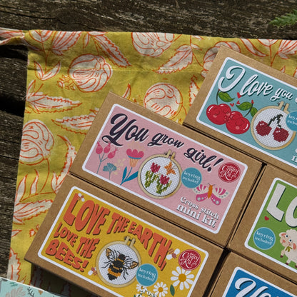 Summer Starter Collection ~ 5 Mini Matchbox Cross Stitch Kits