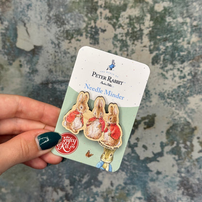 Beatrix Potter - Flopsy, Mopsy & Cottontail Wooden Needle Minder