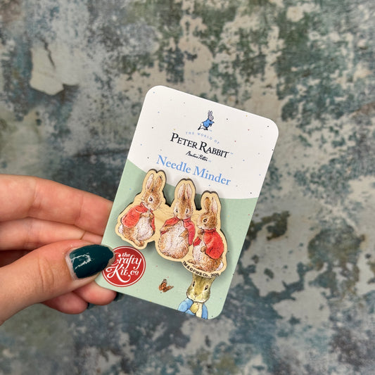 Beatrix Potter - Flopsy, Mopsy & Cottontail Wooden Needle Minder