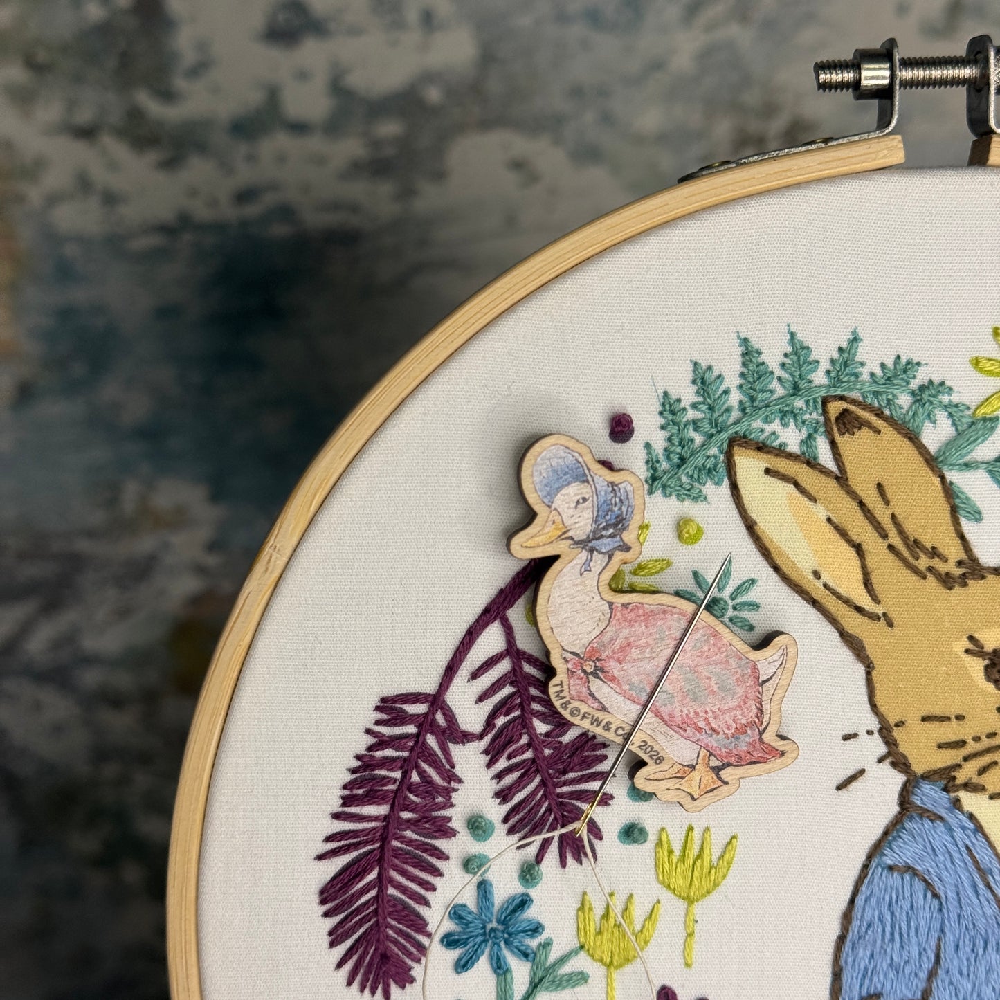 Beatrix Potter - Jemima Puddle-Duck Wooden Needle Minder