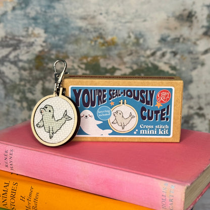 You're Seal-iously Cute! Mini Matchbox Cross Stitch Kit