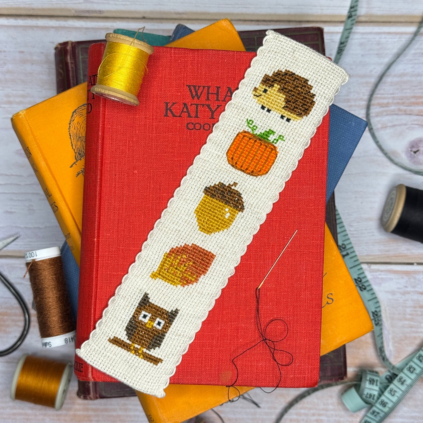 Autumn Lover Cross Stitch Bookmark Kit