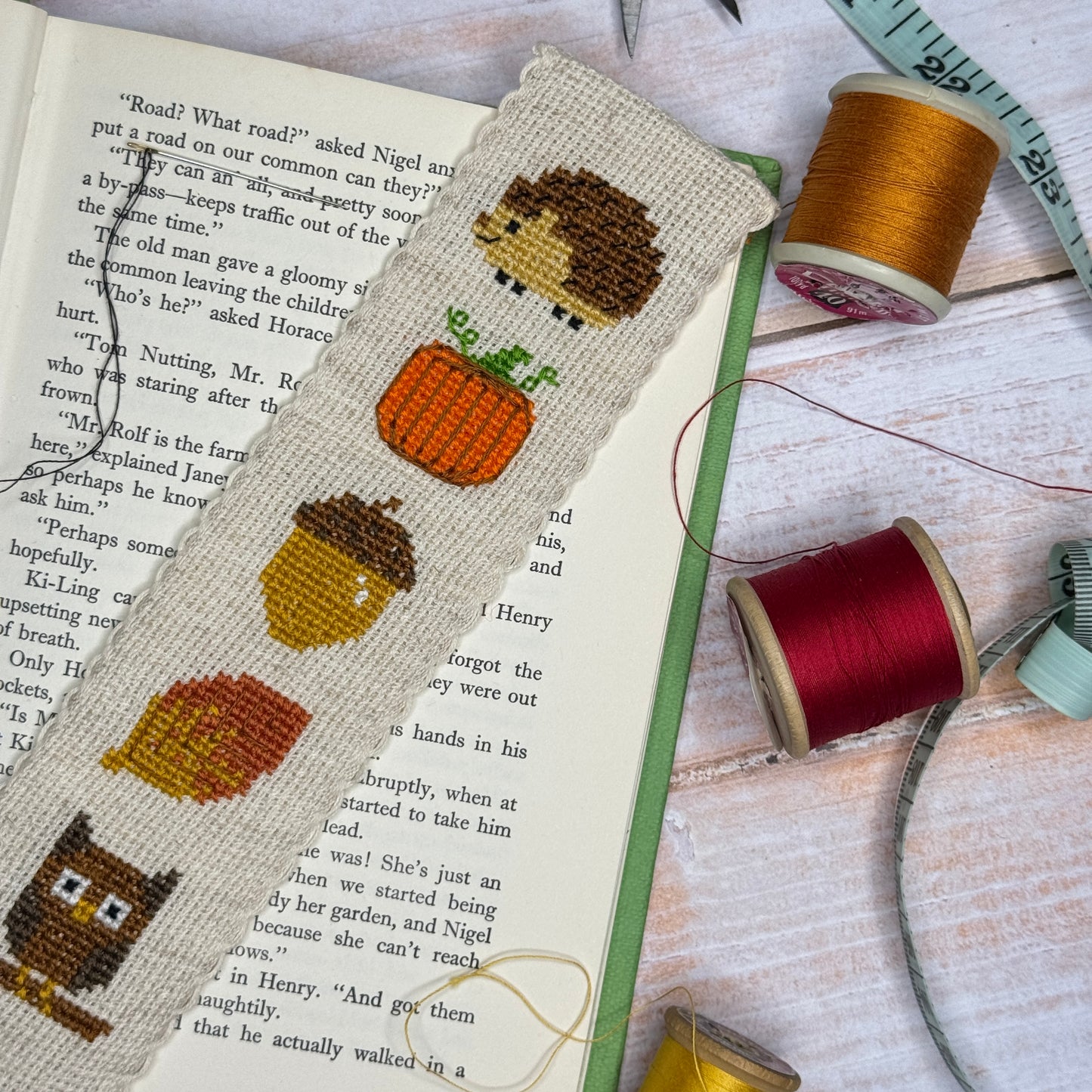 Autumn Lover Cross Stitch Bookmark Kit