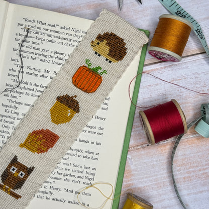 Autumn Lover Cross Stitch Bookmark Kit